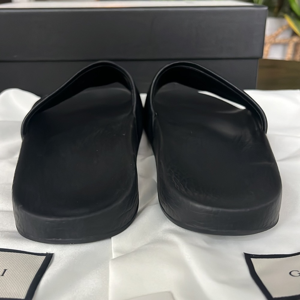 Gucci Slides black bee & gold star size 8 - Picture 6 of 11